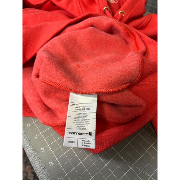 Carhartt Men's Poly-Cotton Stretchable Sleeve Logo Hooded Sweatshirt Sz. M New - Picture 8 of 11